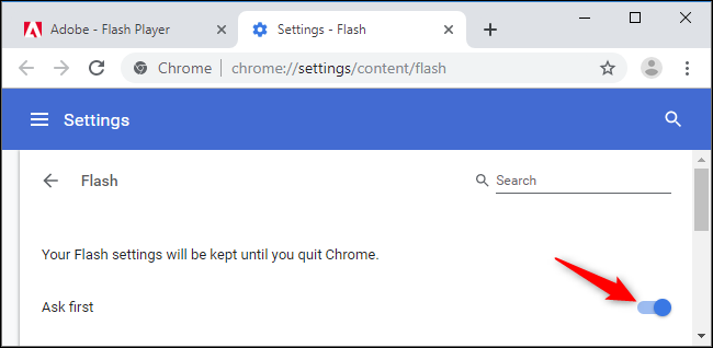 allow adobe flash for websites on mac